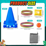 JoyToss : Ensemble de Jeux de Lancer Lumineux 3 en 1 pour Enfants