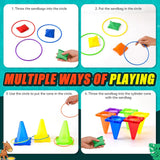 JoyToss : Ensemble de Jeux de Lancer Lumineux 3 en 1 pour Enfants