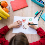 Stencil Kit :Ensemble de Spirographe Artistiques pour Enfants et Adultes