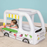 SweetVan Aventure – Aire de Jeu Gonflable Camion Glaces avec Balles et Accessoires