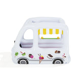 SweetVan Aventure – Aire de Jeu Gonflable Camion Glaces avec Balles et Accessoires