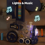 DominoRocket : Train de Dominos Automatique avec 200 Pièces