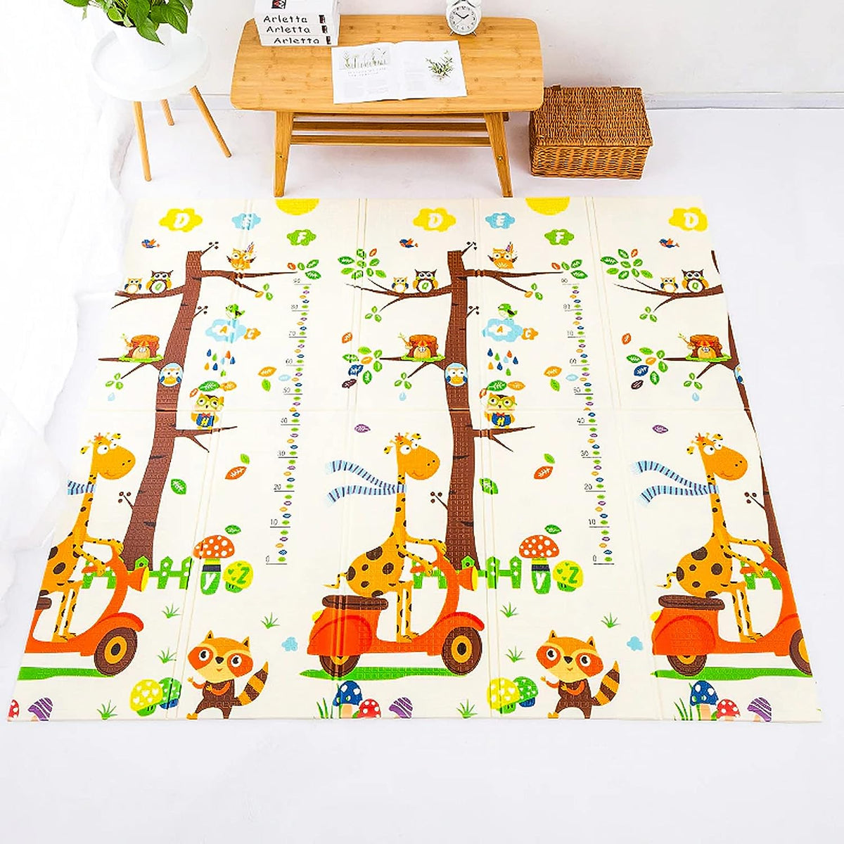 BabyCarpet Large 180x195 cm : Tapis Bébé Pliable et Imperméable de kidcado