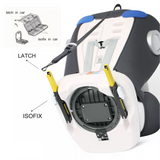 ChildSeat Noir et Gris : Siège Auto Isofix Ajustable
