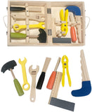 BOITE A OUTILS EN BOIS CARPENTER 8 Pièces - Kidcado magasin de jeu et jouet Maroc