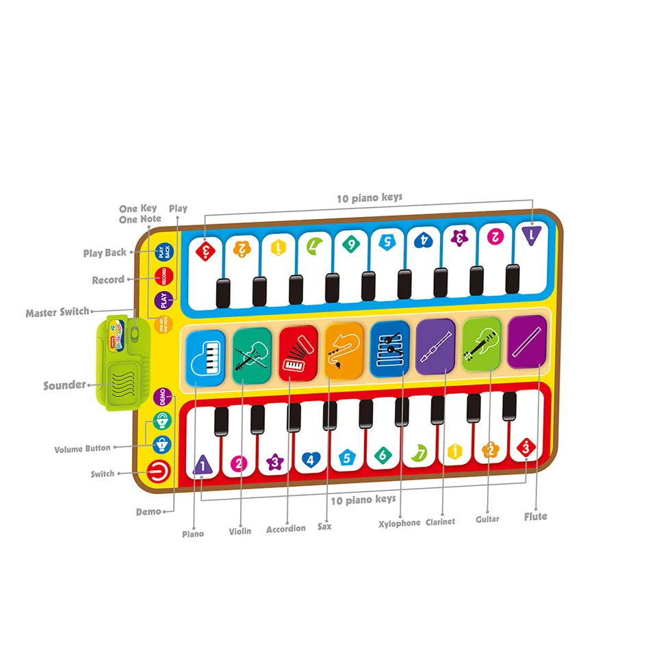 Tanabata - Tapis Musical 100+ Sons, Tapis Piano 4 Modes, Tapis de