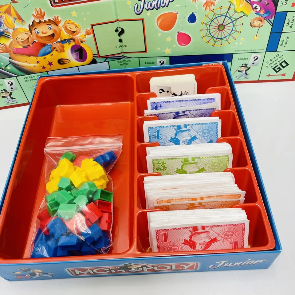 Monopoly Junior Hasbro 2 En 1 – Jeu De Société Éducatif Enfants Dès 4 Ans – Plateau Recto-Verso Français