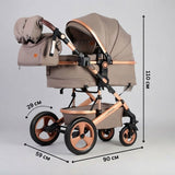 LuxStroller : Poussette Bébé Réversible Élégante et Confortable