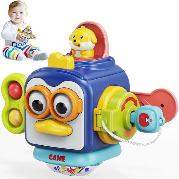 BusyCube : Jouet d’Éveil Éducatif et Sensoriel pour Tout-Petits