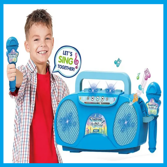 MicRadio - Micro Karaoké Enfant avec Lumières et Connexion Musique
