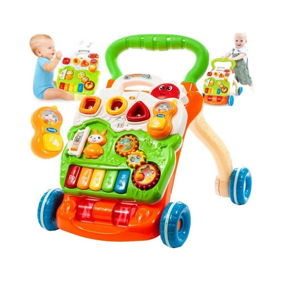EarlySteps - Trotteur Éducatif 2-en-1 : Apprentissage et Sécurité