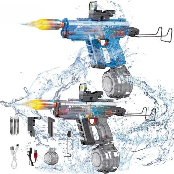 AquaPower : Pistolet à Eau Électrique Puissant et Recharge Rapide