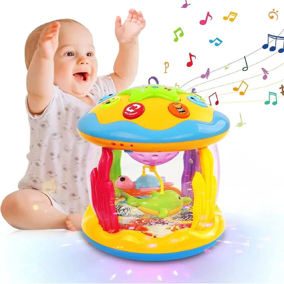 SpinJoy : Jouet Bébé avec Animaux Rotatifs & Musique Enchantée