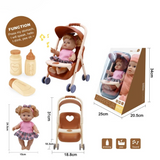 BabyCare Set – Poupée Interactive avec Poussette et Accessoires