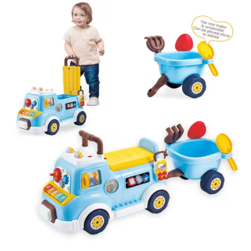JoyDrive : Voiture Musicale 4 en 1 avec Seau Amovible pour Enfants