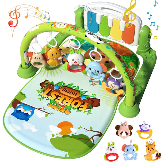 JoyMat : Tapis Musical Éducatif avec Lumières et Jouets Amovibles