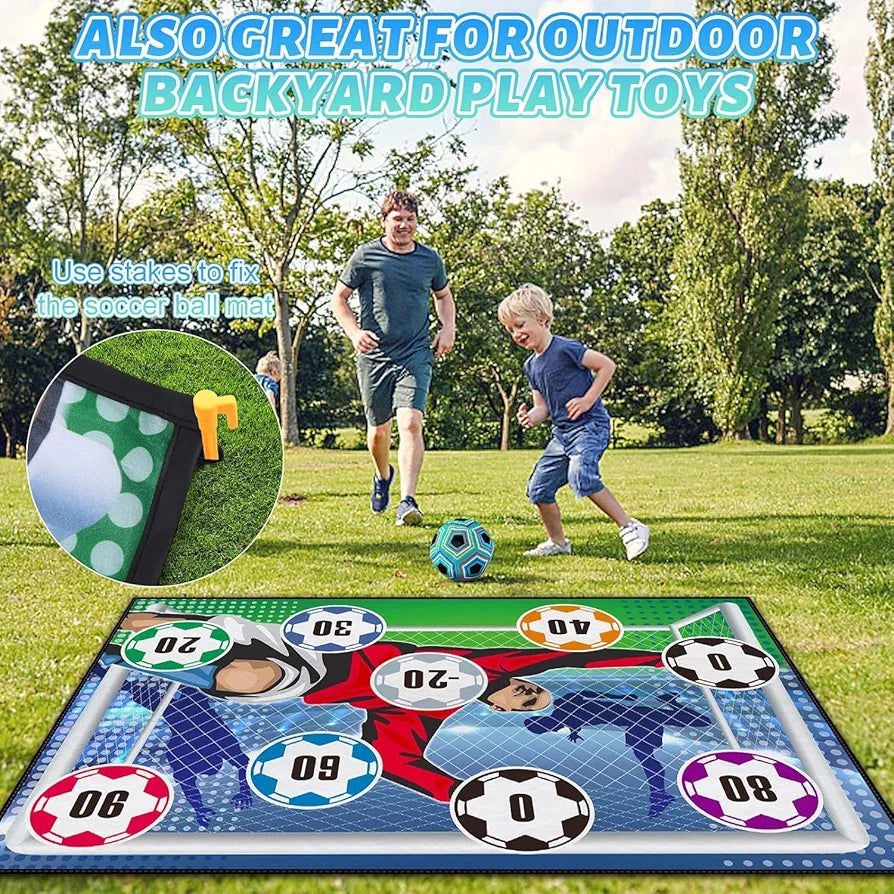 But De Foot Pliant Pour Enfants – 90x60 Cm, Léger, Avec Sac Et Piquets, Idéal Pour Jardin Et Plage