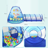 FunSpace : Aire de Jeu 3 en 1 Enfant – Tente, Tunnel & Piscine à Balles