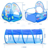 FunSpace : Aire de Jeu 3 en 1 Enfant – Tente, Tunnel & Piscine à Balles