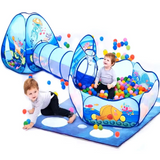 FunSpace : Aire de Jeu 3 en 1 Enfant – Tente, Tunnel & Piscine à Balles