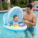SunnyFloat : La Bouée Bébé avec Pare-Soleil pour des Baignades Sereines