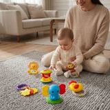 RattleSet : 6 Hochets Sensoriels pour Éveiller les Tout-Petits