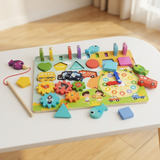 PlayBoard : Tableau d'Activités Montessori en Bois pour Enfants