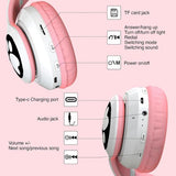 Cute Headphone : Casque Chat Bluetooth avec LED Colorées et Confort Optimal