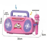 MicRadio - Micro Karaoké Enfant avec Lumières et Connexion Musique