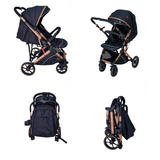 Strollvia : Poussette Réversible Premium -  Confort et Sécurité pour Bébé