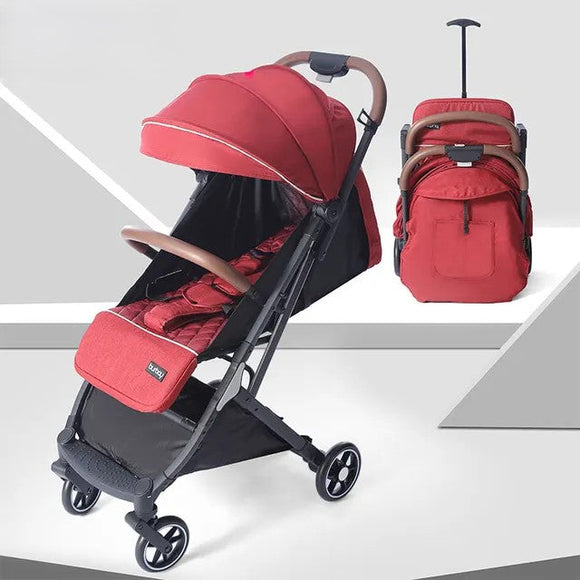 LightStroller - Rouge : La Poussette Légère et Pliable pour Tous les Déplacements