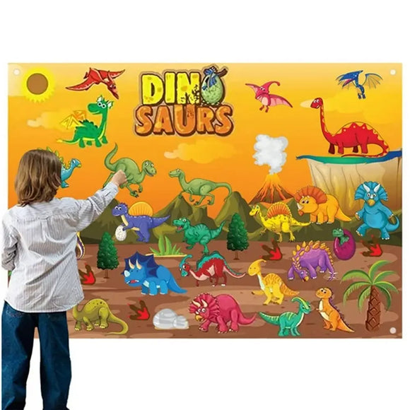 DinoWallMat: Tapis en Feutrine Montessori