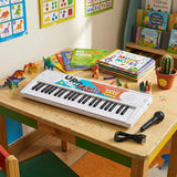 KidKeys : Piano Électronique 49 Touches pour Enfants avec Micro