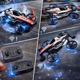 CarDron : Drone Télécommandé Voiture de Course Futuriste pour Enfants