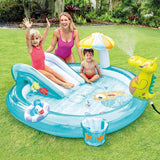 Bassin gonflable pour enfants avec toboggan et seau d'arrosage - AlligatorPool livraison partout au maroc magasin de jouet kidcado