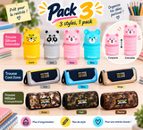 TrioCase : 3 trousses différentes dans un seul pack.