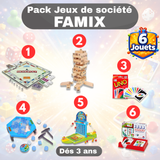 Pack FAMIX – La Boîte Ultime des Soirées Jeux en Famille