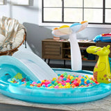 Bassin gonflable pour enfants avec toboggan et seau d'arrosage - AlligatorPool livraison partout au maroc magasin de jouet kidcado