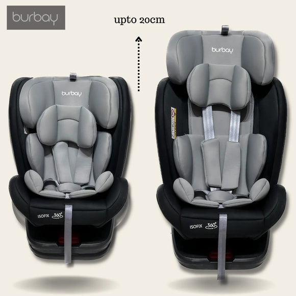 ChildSeat Noir et Gris : Siège Auto Isofix Ajustable