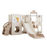 FunLand – Aire de Jeux Intérieure avec Toboggan, Balançoire et Tableau pour Enfants