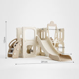 FunLand – Aire de Jeux Intérieure avec Toboggan, Balançoire et Tableau pour Enfants