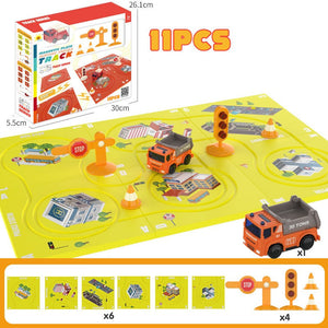 TrackPuzzle: Jeu de Construction de Routes Magnétiques