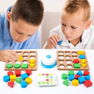 ShapeBattle - Jeu de société éducatifs formes et couleur enfants parents kidcado maroc
