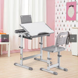 TaskDesk : Bureau et Chaise Réglables : Confort et Organisation pour Enfants