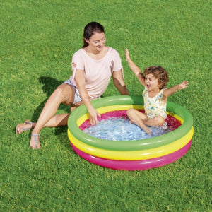 RainbowBabyPool : Piscine Gonflable et Confortable pour enfant  magsin de jouet livraison maroc kidcado