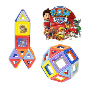 MagneticPawPatrol : Jeu de Construction Magnétique Pat'Patrouille 28 Pièces