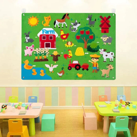 FarmPlayMat : Tapis en Feutrine Montessori