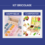 Kit Bricolage : HappyBear Tools + CARPENTER - Kidcado magasin de jeu et jouet Maroc