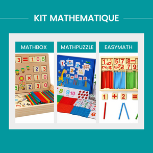 Kit Mathematique : MathBox + MathPuzzle + EasyMath - Kidcado magasin de jeu et jouet Maroc