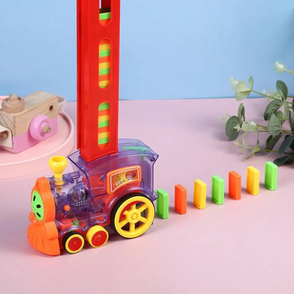 TrainDomino : Lumières, Sons et un Déroulement Automatique des dominos - Kidcado magasin de jeu et jouet Maroc